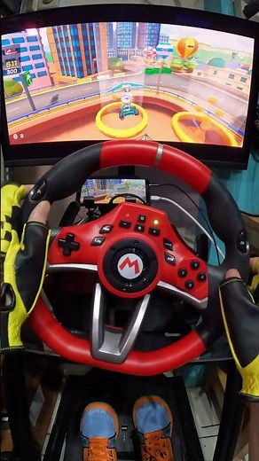 Glide as far as you can | Mario Kart Tour | Hori Mario Racing Wheel Pro Deluxe
