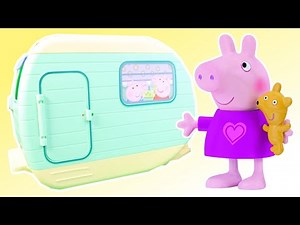 Peppa Pig And Family Camping Caravan Holiday Adventure!