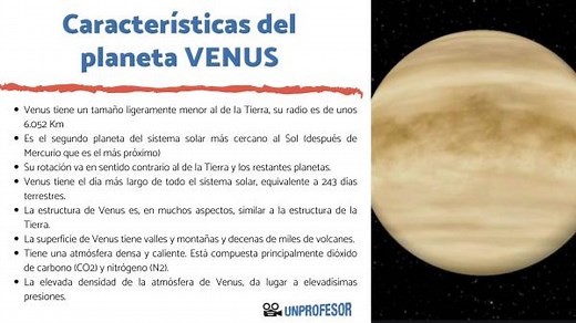 Características del PLANETA VENUS - con FOTOS y ESQUEMA!