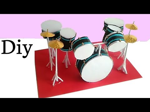 Origami Paper Drum Set !! Mysha Firdous Crafts
