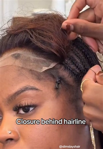 Closure Sew-In Styling Behind the Hairline