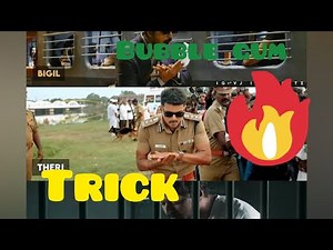 Vijay bubble gum trick