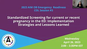 Obstetric Emergency Readiness COL Session 3