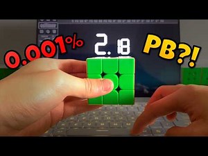 The LUCKIEST 3x3 scramble literally DESTROYS PBs... (2 SECONDS!)