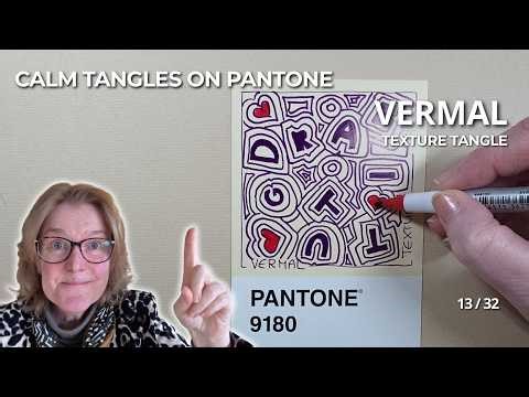 Vermal - Zentangle beginners texture pattern 13 / 32 – for your small creativity reset