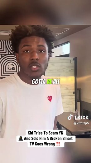 Part 1 | OfferUp Meetup Goes Wrong After Kid Tries Scamming YN ! #🥷 #yn #offerup #facebookmarketplace #scam #smarttv #iphone #tacobell #fyp #viralvideo #trending #CapCut