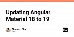 Updating Angular Material 18 to 19