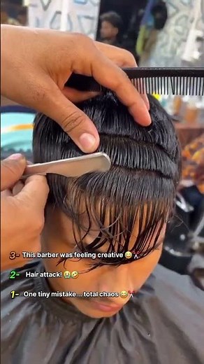 Barber Shop Fails Gone WRONG 😂💈 | Haircut Disasters Compilation #Fails #Funny #Haircut #shorts