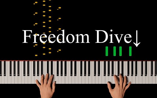 Freedom Dive钢琴版【AI演奏】