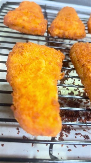 Breaded fish fillets