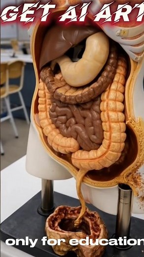 Human Digestive System Explained | How Food Is Digested Inside the Body😉#aihealth