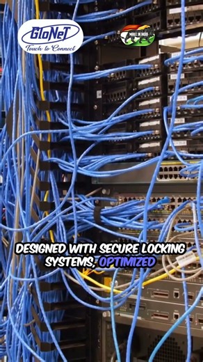 GloNet IT & Server Rack Enclosure and structured cable management