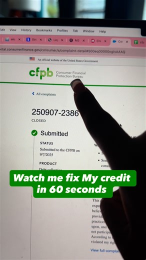Tired of seeing the same collections, evictions, haunting your credit report? Easily remove any collection from your credit report in 7 days, everything is online with no letters. Inside this powerful bundle, you’ll learn the exact strategy to legally remove negative accounts (yes, even evictions) from all 3 major credit bureaus — in as little as 7–10 days. Here's What You'll Learn: ✅ How to properly file a CFPB complaint for results ✅ The exact process I’ve used to help remove collections, char