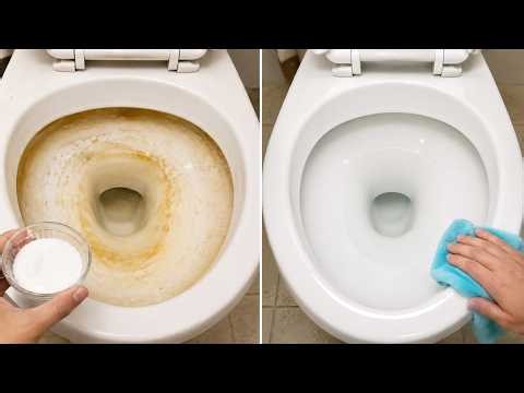 I Cleaned My Toilet With a $1 Ingredient and Couldn't Believe the Results! Remove Yellow Rings Fast
