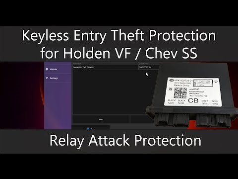 Keyless Entry Theft Protection for Holden VF Commodore & Chev SS - Protect Against Relay Attack!