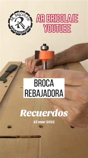 Usando broca rebajadora para marco con vidrio / AR BRICOLAJE WOODWORK 👍👌👍