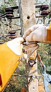 Live line wire connection by I6 connector #linemanlife #electricity | Utility Titans