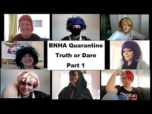 BNHA Quarantine Truth or Dare - Part 1 | My Hero Academia Skit Cosplay Zoom Call