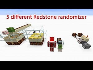 5 different Minecraft Redstone randomizer | RQTSTEIN