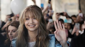 Gigi Hadid draws crowds to Tommy Hilfiger space in Milan