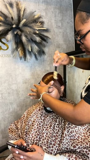 The Ponytail Princess ♕ | Ponytail Specialist | Finish a Swoop low ponytail with me ✨ this style has had the girl in a hold !!! and i’m not mad at it. Want this look? Book: Swoop low... | Instagram