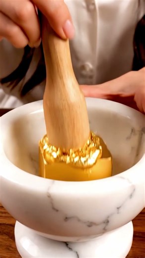 Satisfying gold-crush ASMR with clean luxury visuals. #relaxing #asmr #asmrsounds #satisfying