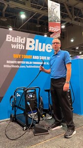 The powerhouse of this year’s Miller booth was the Multimatic® 220 AC/DC. Being the only machine in its class that offers users the ability to switch welding gas, polarity, and welding process automatically, everyone wanted to get their hands on it! Shop the Multimatic® 220 AC/DC, now with a Build with Blue™ $300 rebate here: https://www.weldingsuppliesfromioc.com/products/miller-multimatic-220-ac-dc-multiprocess-welder?keyword=220 | Welding Supplies from IOC | Facebook