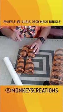 Ruffle & Curls Deco Mesh Bundles: Tutorial #decomesh #petalperfection