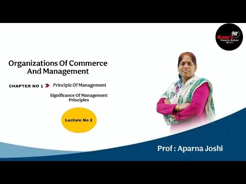 Lecture -2- Principl of management