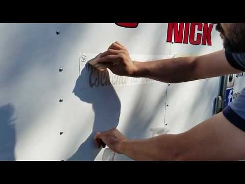 Car Decals. How to Install a Vinyl Sticker. Steps for Decal Installation.