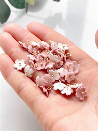 Beautiful Cherry Blossom Dangle Earrings Tutorial
