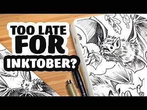 Is it too late to join Inktober? // Let's draw BATS!