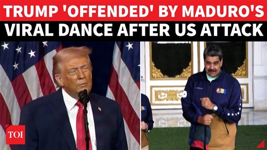 #UnitedStates President #DonaldTrump said a viral dance by captured Venezuelan leader #NicolásMaduro crossed a line long before his arrest. Speaking to House Republicans in #Washington, #Trump claimed #Maduro’s on-air mockery of his signature rally dance was a form of “violent defiance” meant to taunt the United States. The remarks shed new light on how a late-2025 state TV broadcast — featuring Maduro dancing to a techno remix of “No War, Yes Peace” — was interpreted in Washington as a calculat