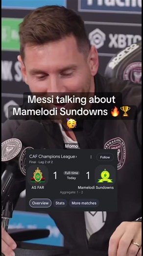 Lionel Messi Celebrates Mamelodi Sundowns Championship Win