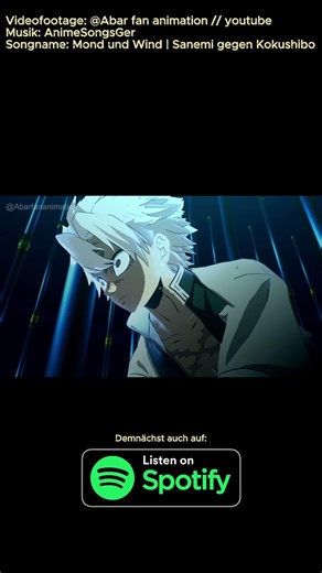 Mond und Wind | Sanemi gegen Kokushibo Song #anime #demonslayer #shorts #music #song