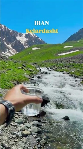 آب زلال از کوههای مازندران کلاردشت زیبا kelardasht mazandaran IRAN