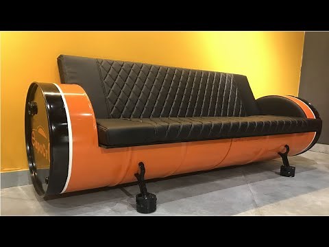 Amazing ideas of Sofas and Chairs made from Recycled Empty Oil Drums