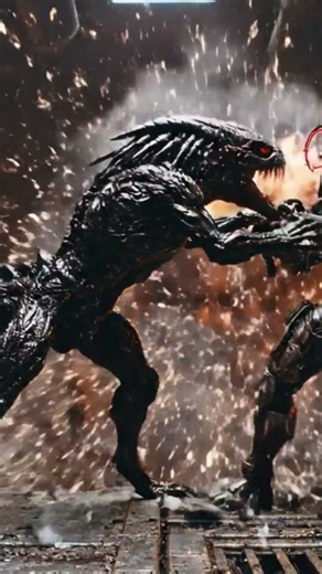 Alien vs Predator fight scene