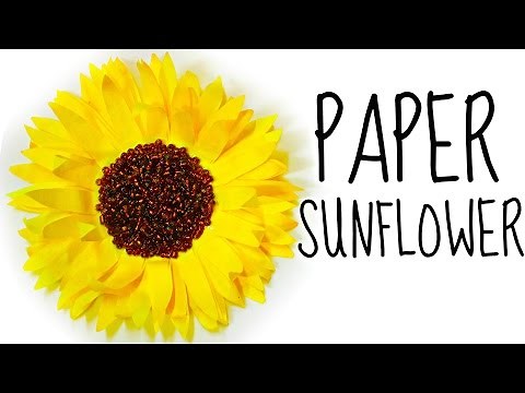 How to Make a Flower from Coffee Filters | DIY Paper Sunflower