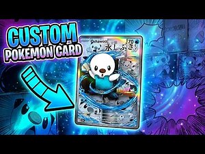 Making custom pokemon card at home!
