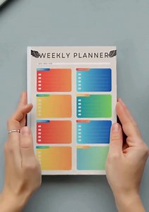 Colorful by the Week Planner - Etsy UK