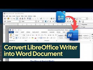 How to Convert LibreOffice Writer Document into a Word Document