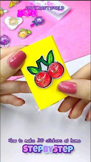 DIY 3d Stickers ✨ - fati craft world