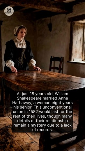 136K views · 2.6K reactions | William Shakespeare married a woman eight years his senior when he was only 18 years old. | The History Page | Facebook