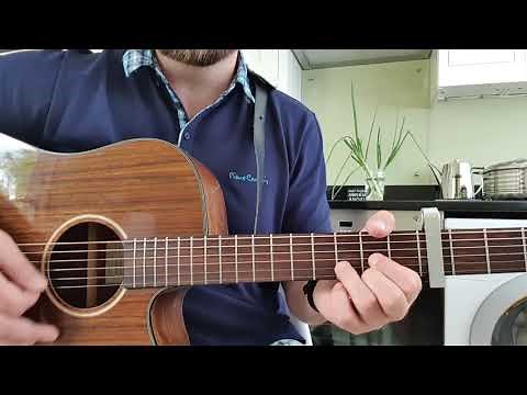 How to play DANCING IN THE DARK by Bruce Springsteen on Guitar