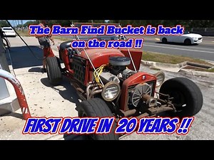 Barn Find T-Bucket. First Drive in 20 Years. Save, Revive, and Drive!! #budgetbuild #hotrod #diy