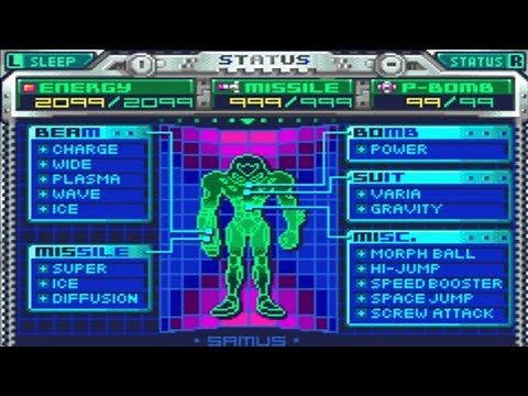 Metroid Fusion - GBA - Cheat Codes #emulator #cheatcodes #gba