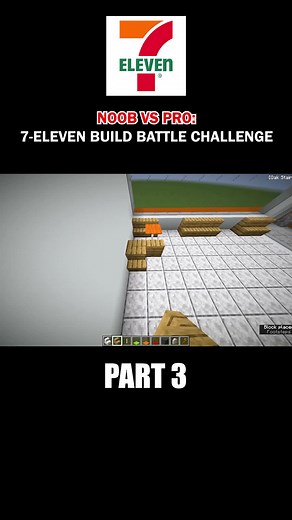 Part 1 | NOOB VS PRO: 7-ELEVEN BUILD CHALLENGE #esonitv #minecraft #minecrafttagalog