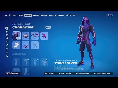 Building the ULTIMATE THRILLDIVER skin Combo!