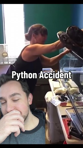 Woman's Pet Snake Sizes Her Up - Python Attack Story